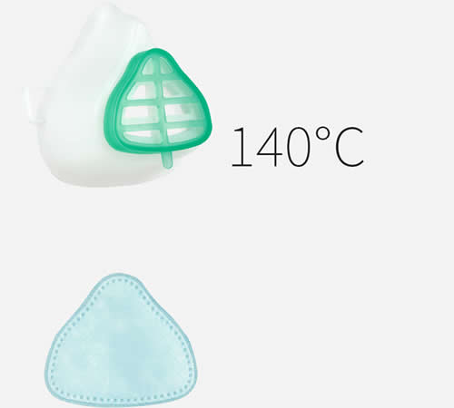 Atemschutzmaske aus Silikon (für Kinder)